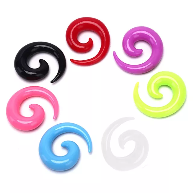 16Pcs/Set Spiral Taper Flesh Tunnel Ear Stretcher Expander Stretching Plug X  Sp