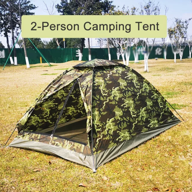 Tente de camping camouflage légère pour 2 personnes parfaite pour les aventure