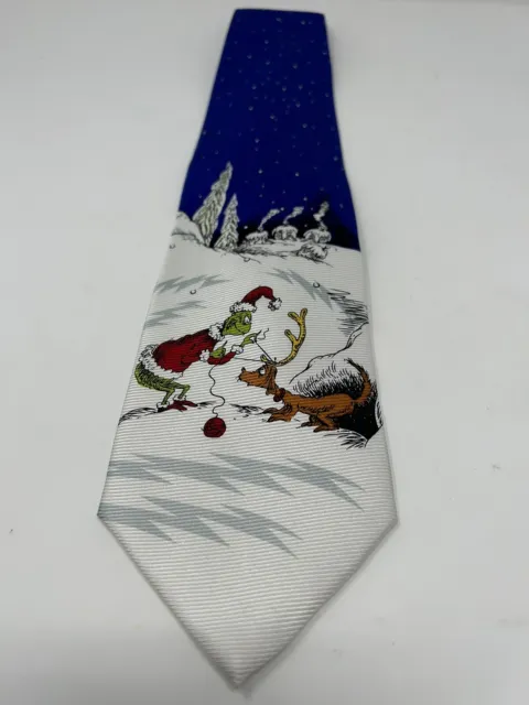 Dr. Seuss-The Grinch That Stole Christmas Novelty Neck Tie-Grinch-Max-100% Silk