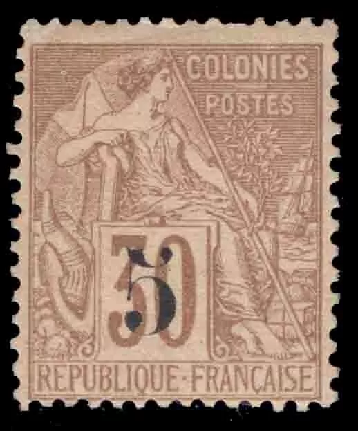 Momen: French Colonies Senegal Sc #6 1887 Mint Og Lh Lot #66002