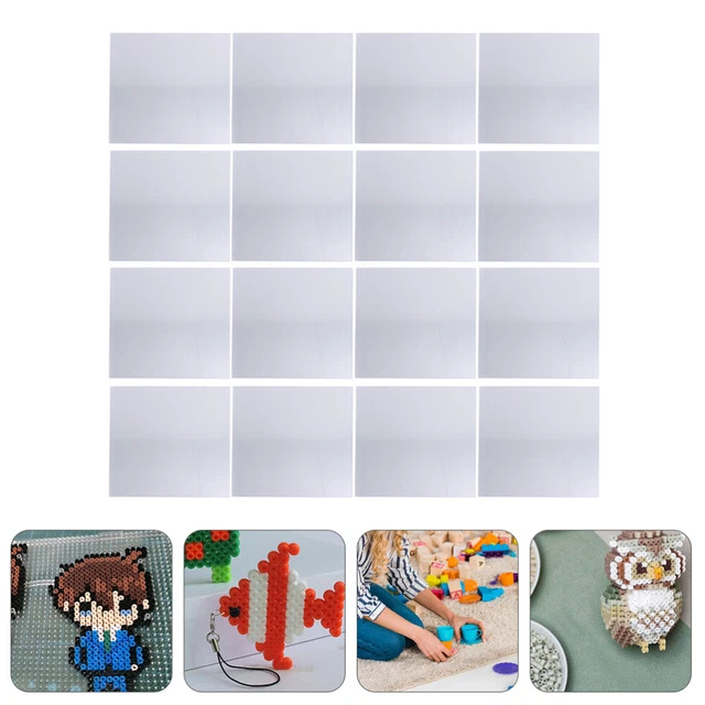 20 piezas Rompecabezas de papel de planchar cuentas de fusible Cinta Hot Fix Juguetes de rompecabezas Taladro caliente