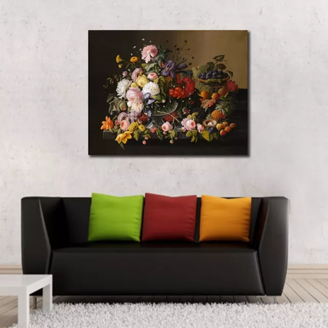 Flowers Stretched Canvas Prints Framed Hanging Wall Art Home Decor Painting