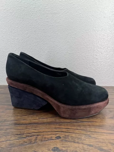 PHILIPPE MODEL PARIS Womens Shoes 9 EU 39.5 Colorblock Suede Platform ...