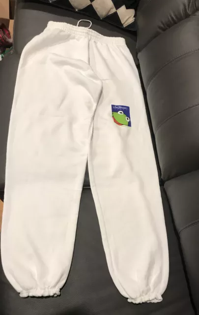 Vtg Kermit The Frog Muppets Jim Henson Video Sweatpants Sweats M New Pants