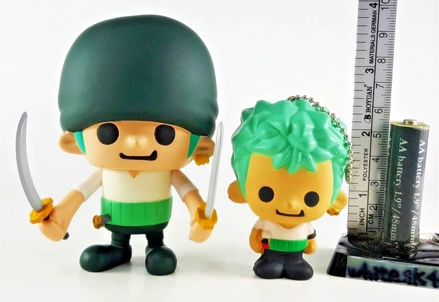 ONE PIECE RORONOA Zoro Panson Works Soft Vinyl Figure+ Soft Mascot ...