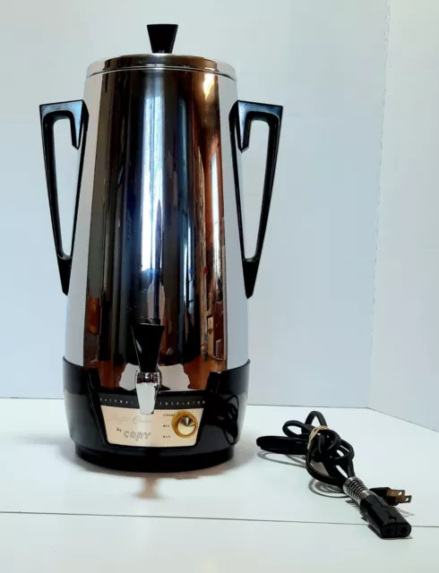 VINTAGE Cory Buffet Queen Coffee Percolator 10 ~ 40 Cup Model AP40-2 MCM  Atomic