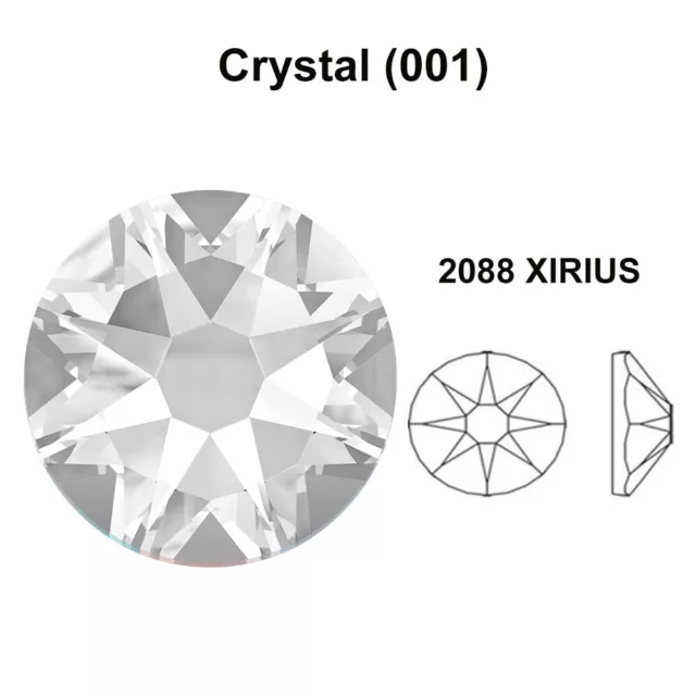 144 clear CRYSTAL 001 Swarovski 2088 20ss flatback rhinestone 5mm ss20 wholesale