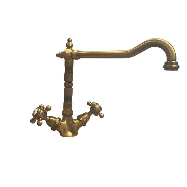 Rubinetteria Miscelatore da cucina bicomando Paini Nostalgia Barocco 27OT570B ot