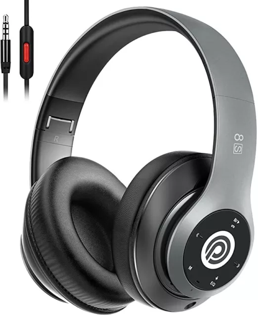 Casque Bluetooth, Casque Audio sans Fil Stéréo HiFi avec Micro Intégré Pliable