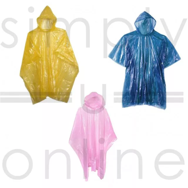 Rain Poncho for Adults Waterproof Rain Coat Emergency Rain Poncho