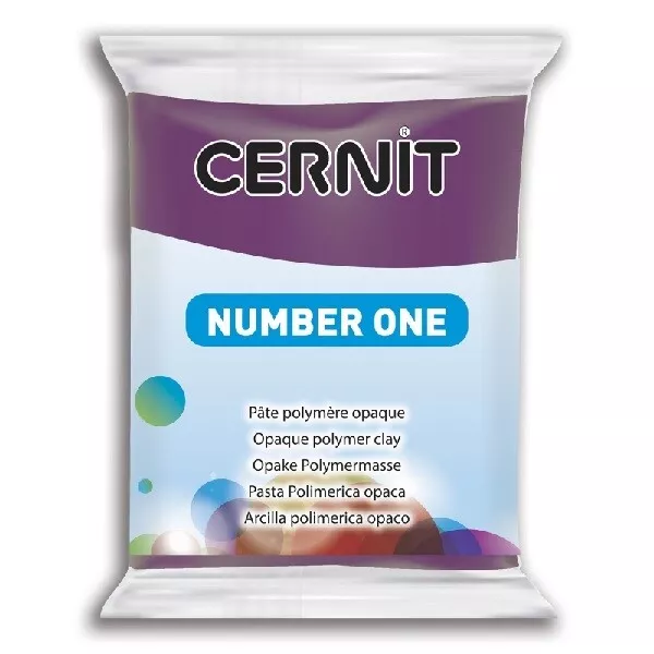 Polymer Clay Cernit Number One, 962 Purple - 56g - 2wards Polymer Clay & Crafts
