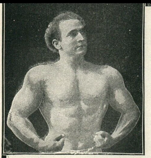 1905 Strong He Man Prof. Leonide Wanger Physical Fitness Sports Athlete 8527