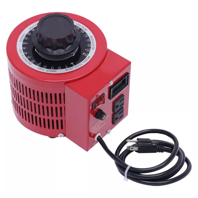20Amp 2000VA Variac Transformer Variable AC Voltage Regulator Metered 0-130V