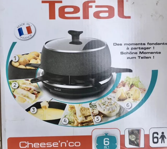 Raclette pour 6 personnes Tefal Cheese N'CO 850 W Noir - Achat