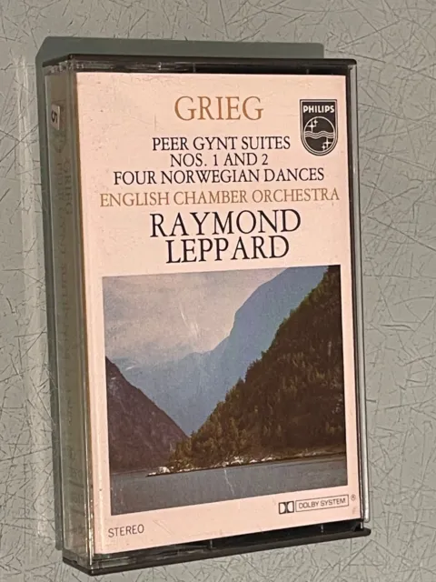 Grieg - Peer Gynt Suites Nos 1 & 2 - Audio Cassette Tape Album - 1976 Philips