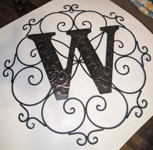 The Lakeside Collection Monogram Wall Hanging Decoration With Distressed...