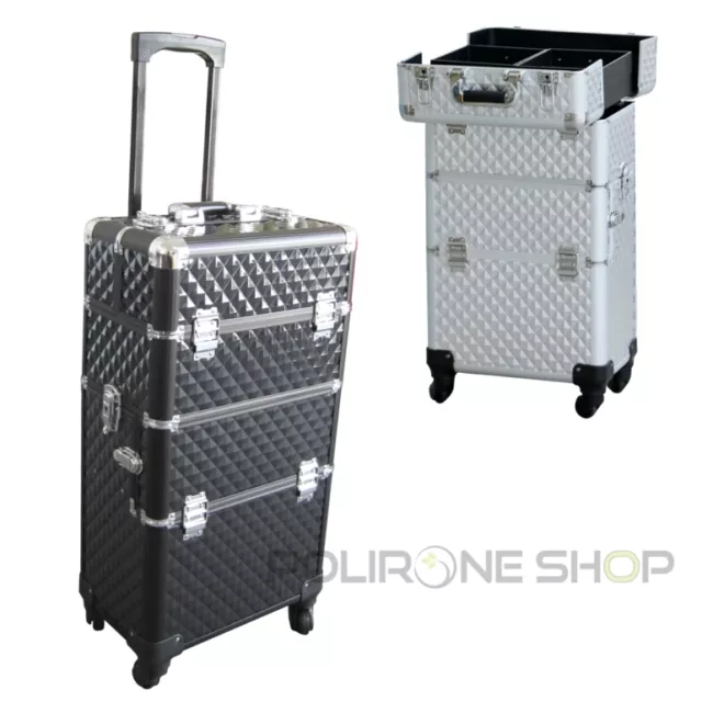 INDRA Valigia beauty case trolley per trucco make up centro estetico manicure x