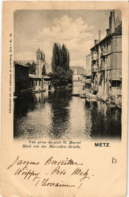 CPA AK Vue prise du pont St-MARCel Blick von der Marxellen-Brucke-Metz (651132)