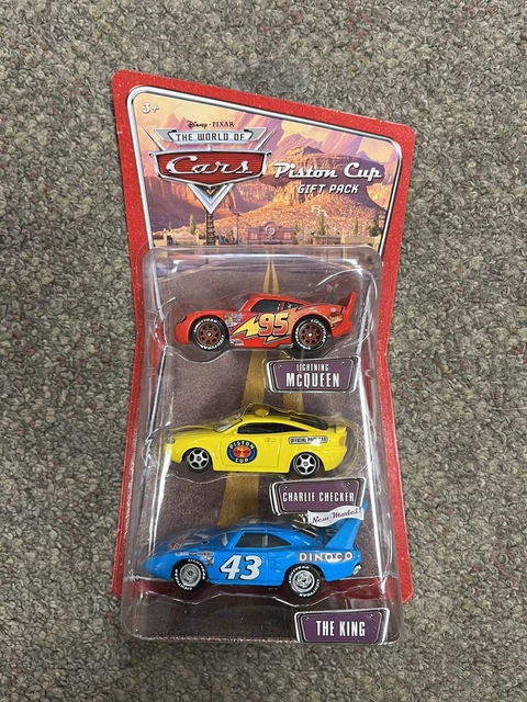 + Disney Pixar Cars Piston Cup Gift Pack Lighting McQueen, The King, Checker