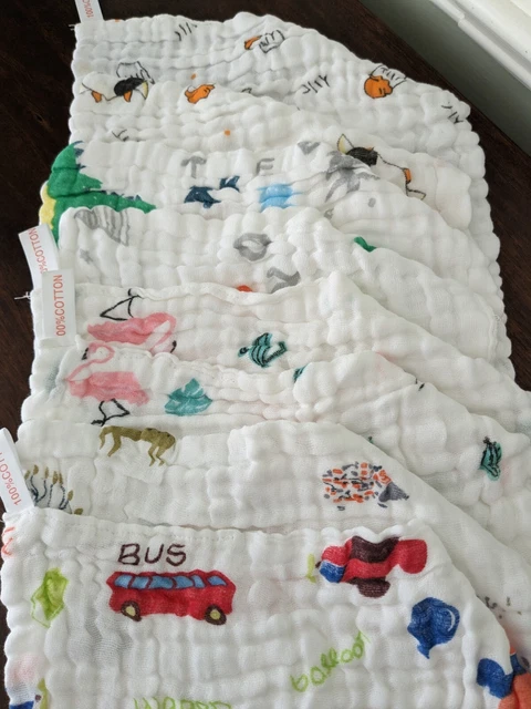 So Soft Baby Washcloths - 100% Cotton - Super Absorbent - 16 Count