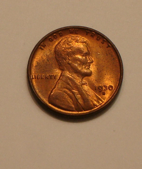 1930-S Lincoln Cent reddish Choice BU