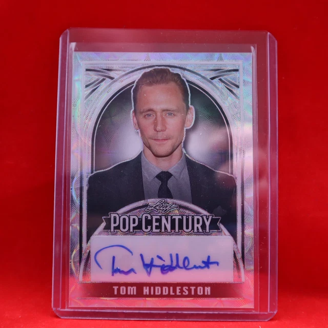TOM HIDDLESTON 2024 Leaf Pop Century AUTO 1/1 ARGENT EUR 53,69