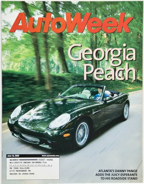 Autoweek Magazine June 19, 2000 - Panoz Esperante , Toyota Camry Solara