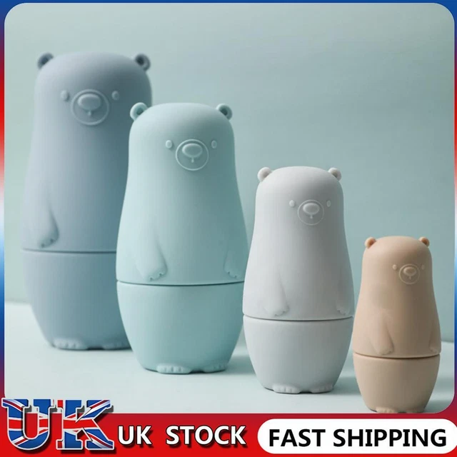❀ Color Size Matching Toys Gifts Montessori Toy for Boys Girls (Blue Bear)