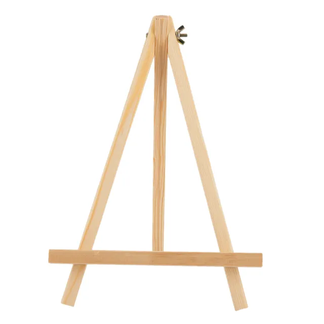 Small Easel Display Canvas Pictures Stand, Deeper Holder, H25cm Solid  Beechwood
