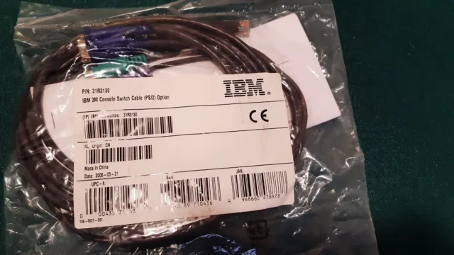 IBM 3M Console KVM Switch Cable PS/2 option