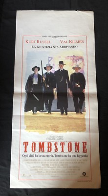 Póster Tombstone Kurt Russell Y Val Kilmer | Lámina Western Art Deco | Decoración Del Hogar Personalizable