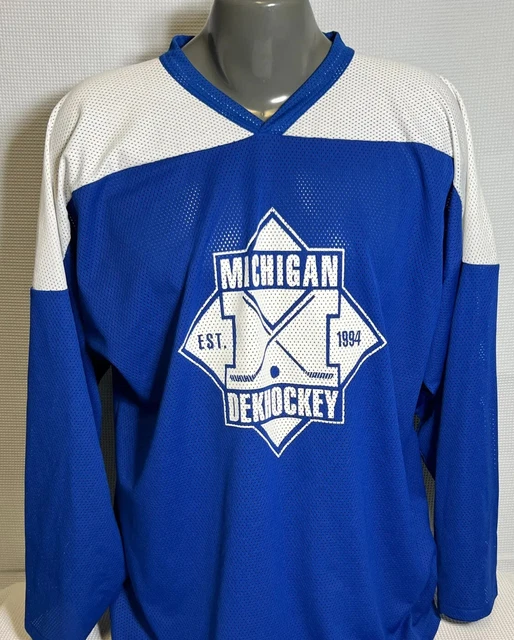 Michigan Dekhockey Athletic Knit Oversized Hockey Jersey #2 Size XL