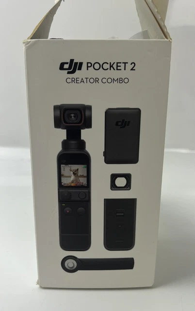 DJI Pocket 2 Creator Combo fotocamera gimbal 4K a 3 assi (Black) IMBALLO ORIGINALE TOP dal rivenditore