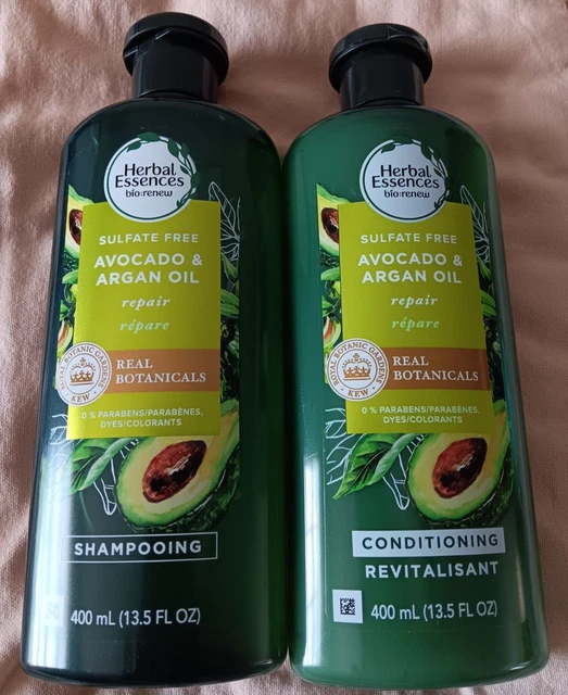 HERBAL ESSENCES BIO Renew Avocado & Argan Oil Shampoo & Conditioner 13.