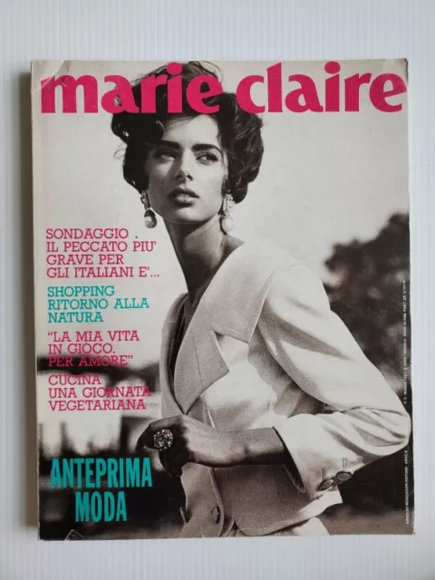 1991 Marie Claire ITALY magazine Heather Stewart-Whyte YASMIN LE BON B Peele