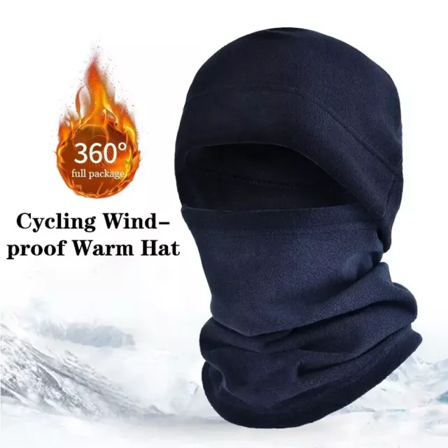 Winter Polar Fleece Hat Fleece Balaclava Face Warmer Beanies Thermal Head Cover