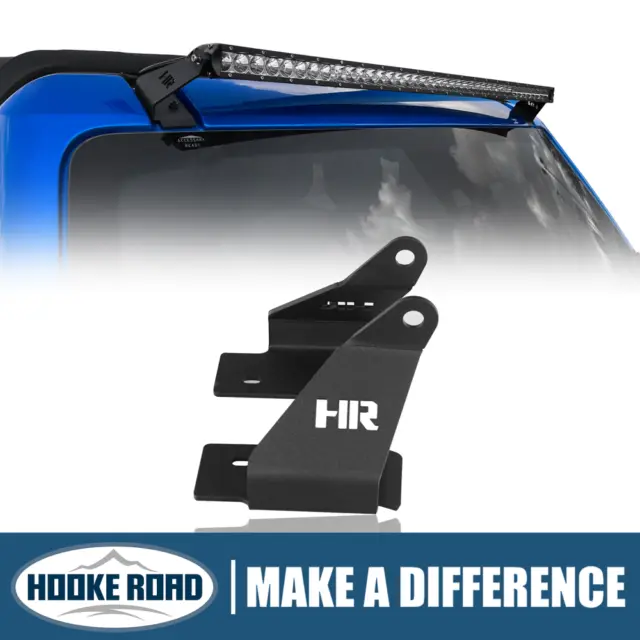 Hooke Road 40 inch Led Light Bar Mounted Steel Brackets for Ford Bronco 21-23
