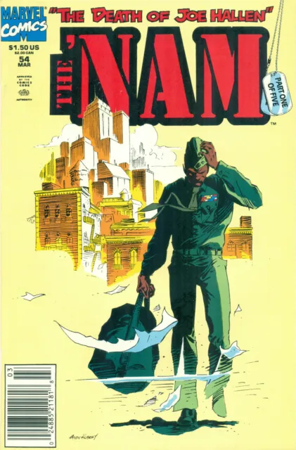 The Nam #54 By Dixon Vansant Kubert Cover Vietnam War POW MIA Marvel NM/M 1991