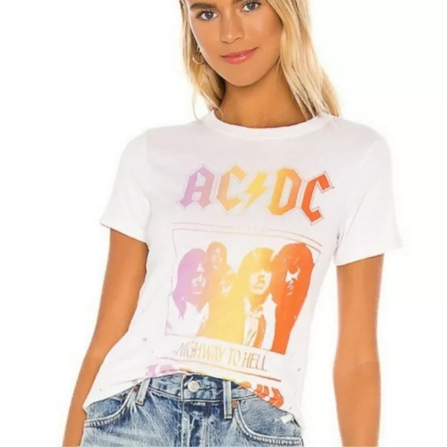 NWT Revolve Chaser AC/DC Highway To Hell Band Tee Small