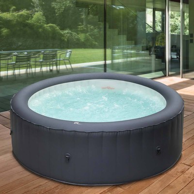 WHIRLPOOL MSPA IN-OUTDOOR pool Wellness Massaggio Riscaldamento GONFIABILE SPA 185x185cm 