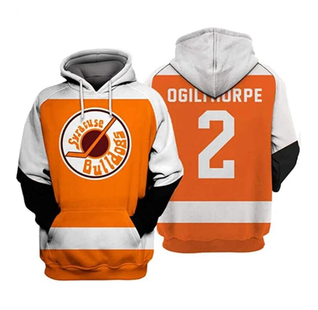 Chuyamaoyi #2 Ogie Ogilthorpe Syracuse Bulldogs Slap Shot Men's Movie Ice Hockey Jersey Stitched