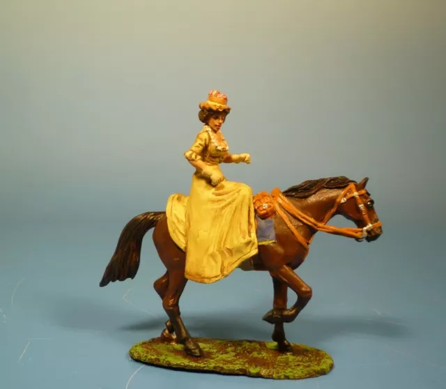 Lineol / Elastolin - Wild West – Lady zu Pferd – 7cm Serie