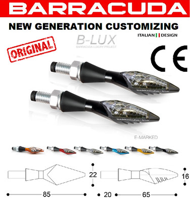Barracuda BARRACUDA coppia frecce X LED B LUX NERE UNIVERSALI MV AGUSTA Brutale 1090RR 