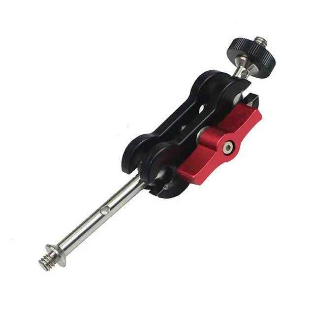 Accessoire Pour Phare De Plongée Support Plongée Double Rotule 25mm - Alliage Aluminium - 20cm Réglable Fixation Phare De Plongée