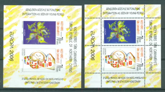 Türkisch-Zypern 2006 CEPT Block  25 A und B Postfrisch ** MNH