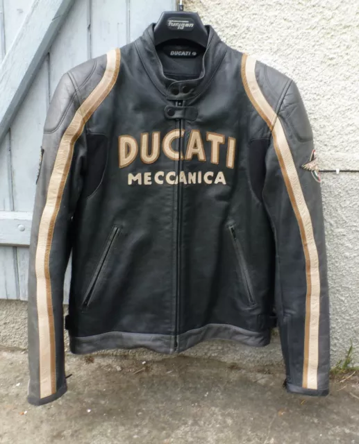 Ducati  'Old Times' leather jacket  (Italian size 50)