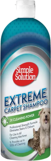 Simple Solution Extreme Carpet Shampoo | Professional Strength Pet Stain and Od
