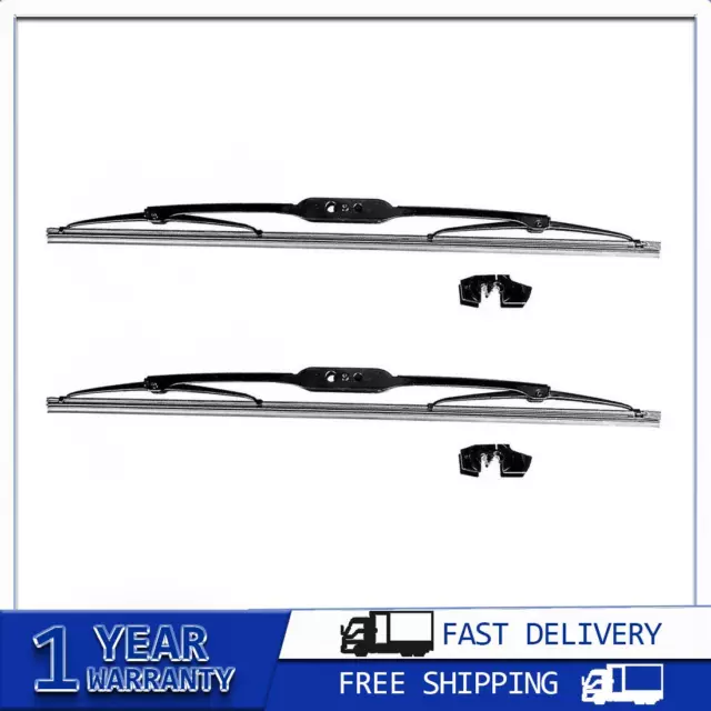 2x DENSO Auto Parts Front Left Front Right Windshield Wiper Blade For 240 244