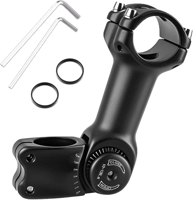 Rialzo Manubrio Bici 31.8mm Regolabile - 100mm/120mm, ±60° Per MTB E Bici Da Strada, Alluminio - Foto 8