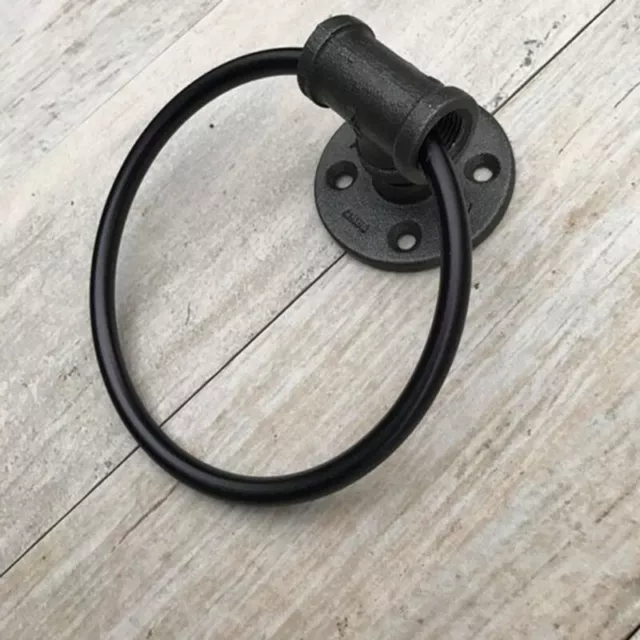 1X Door Knocker Iron Hemp Rope Door Handle Pull Ring Barn Warehouse Gate Vintage
